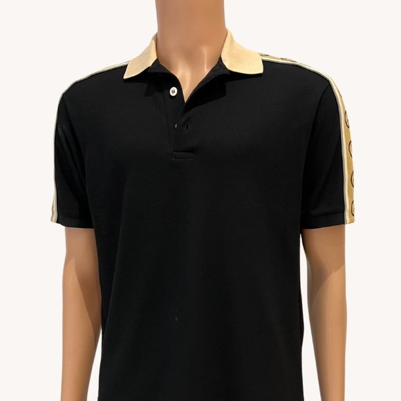 POLO WITH INTERLOCKING G STRIPE - Picture 2 of 13